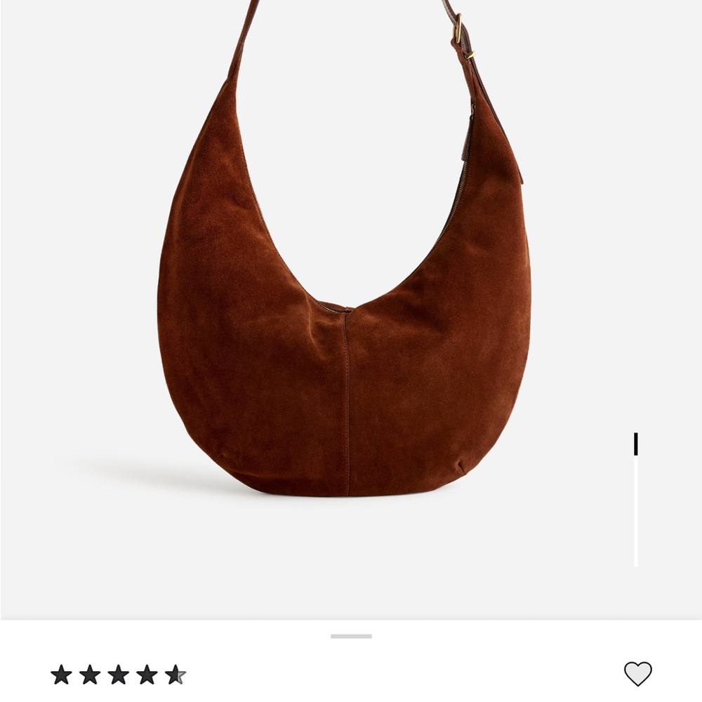 Madewell Chestnut Suede Hobo Bag